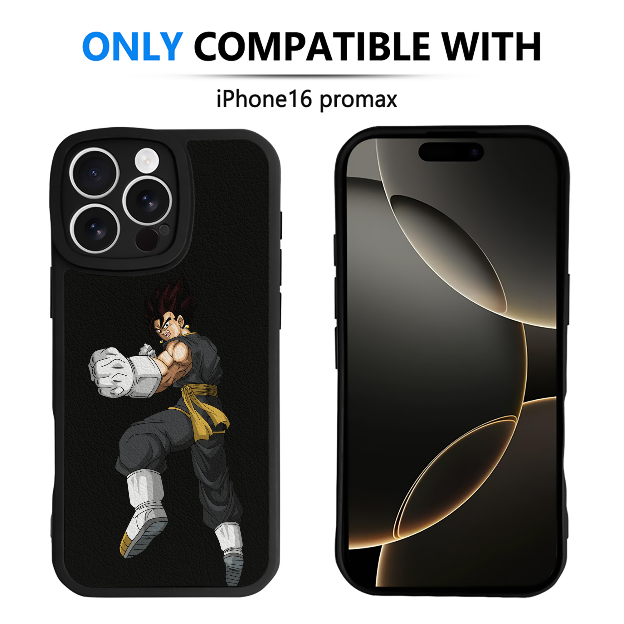 （画像用） ドラゴンボール ベジット DRAGON BALL Vegetto 【iPhone 16シリーズ対応】シリコンスマホケース（レザー調） 材質：シリコン